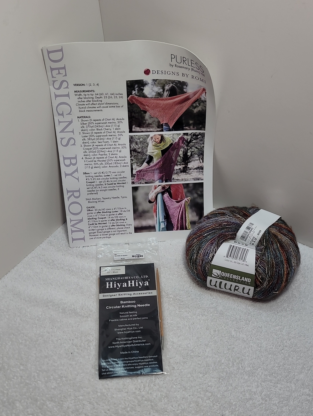Purless Shoudler Wrap Knit Kit - NWT - #12